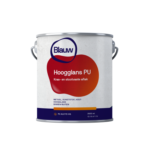 BLAUW Hoogglans PU Alkyd Aflak