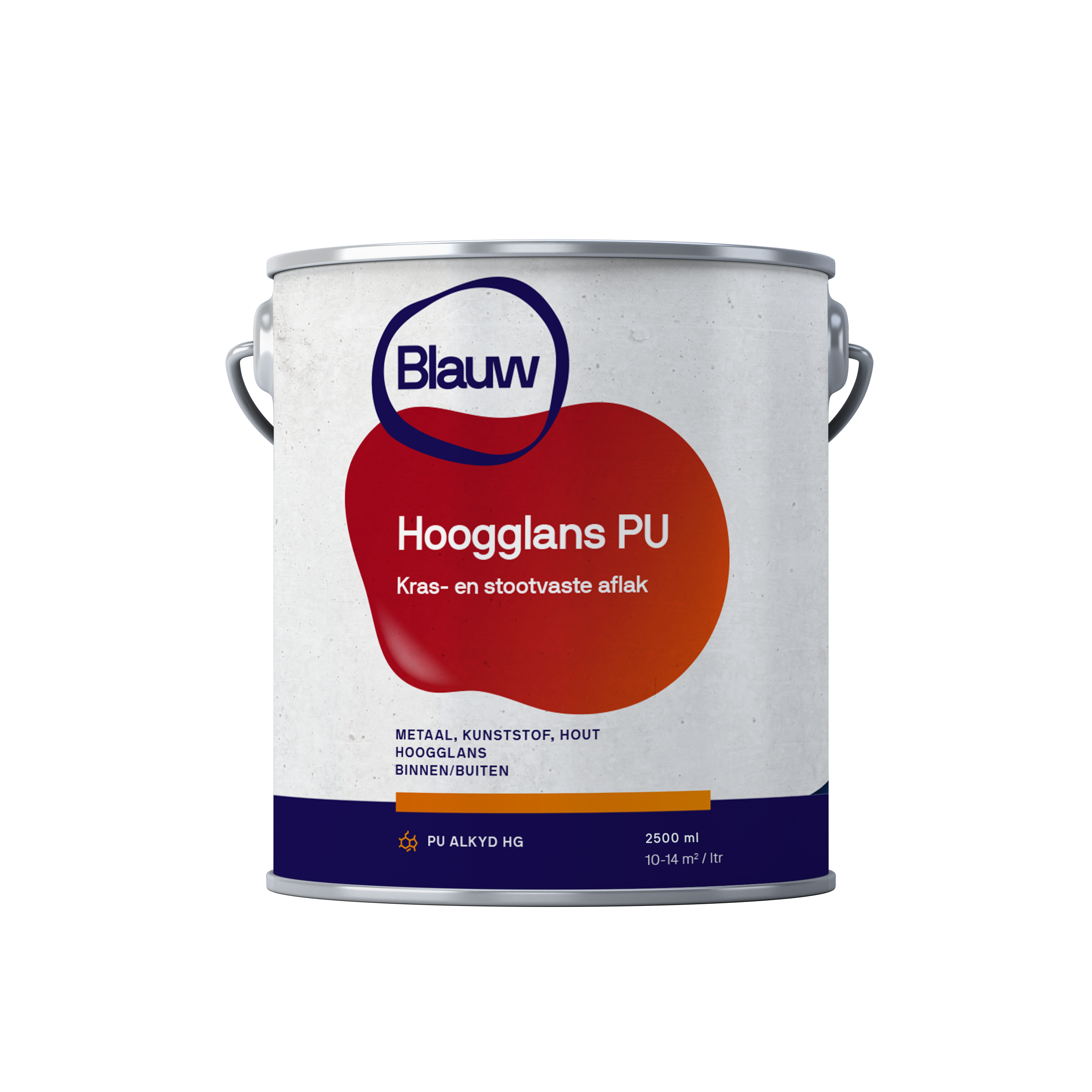 BLAUW PU Aflak Alkyd - Hoogglans