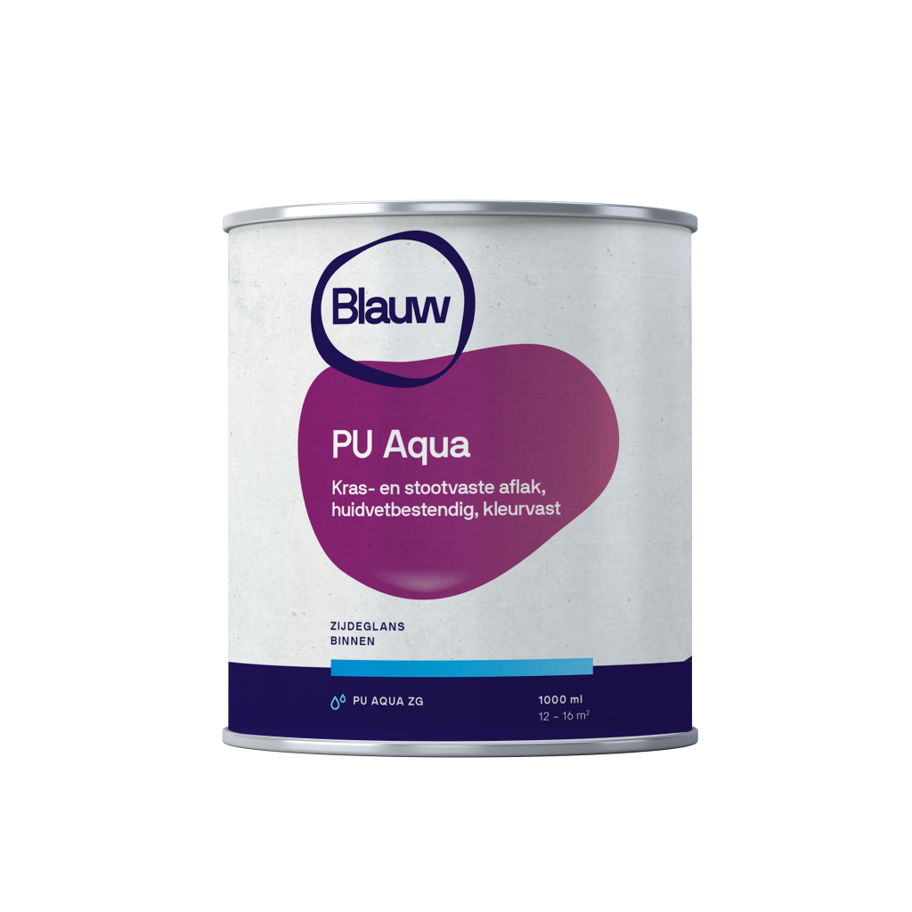 BLAUW PU Aqua Zijdeglans