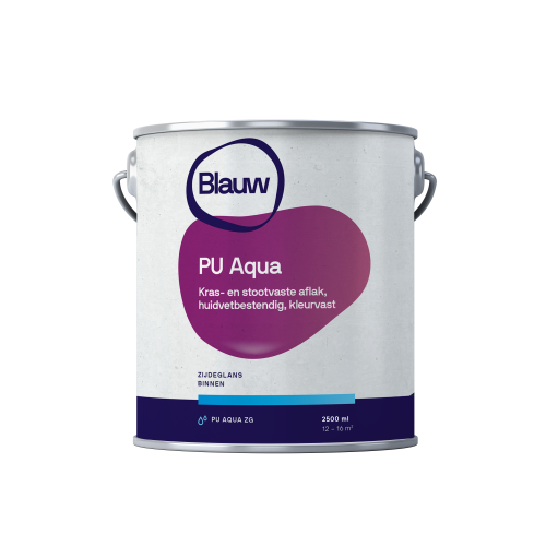 BLAUW PU Aqua Zijdeglans