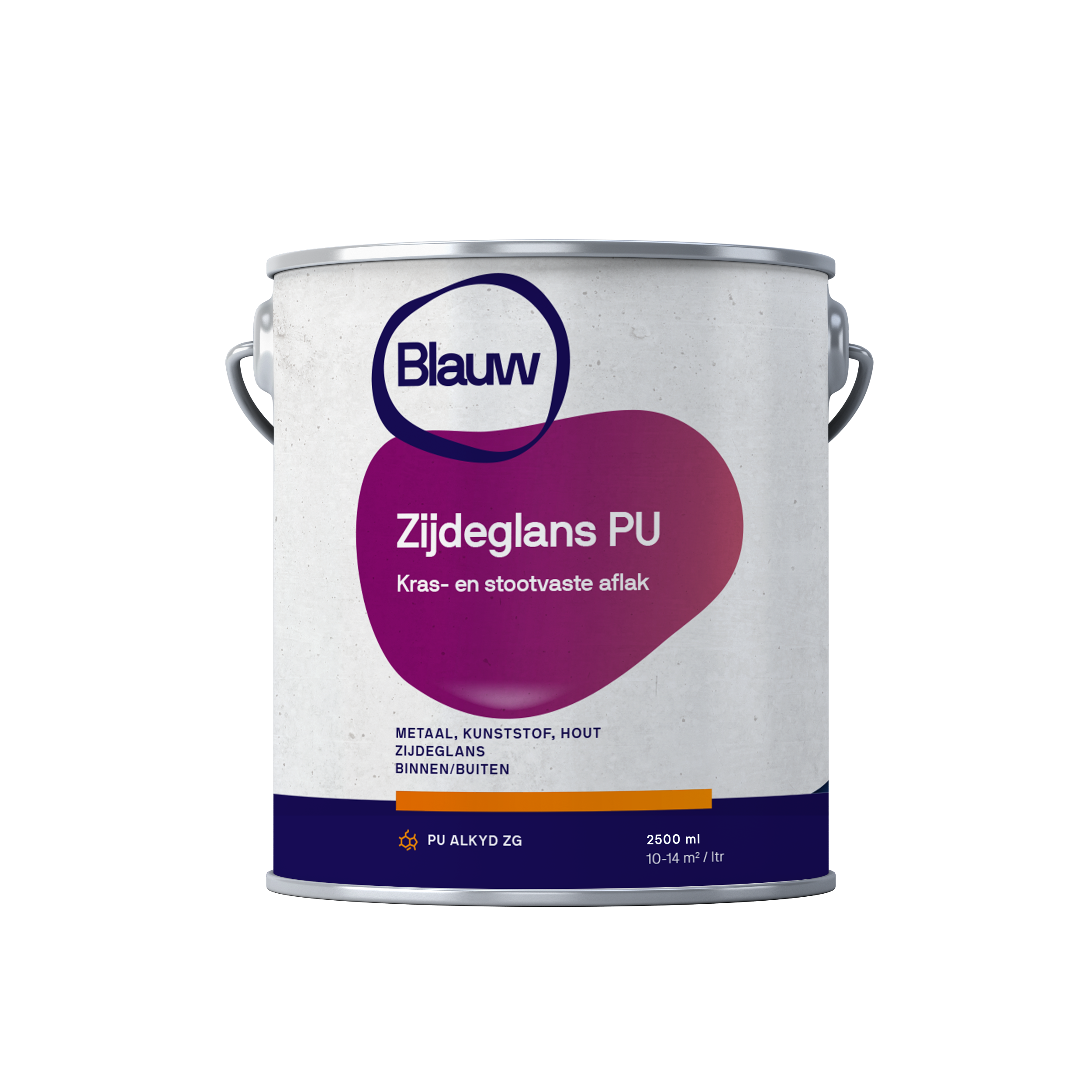 BLAUW PU Alkyd Aflak - Zijdeglans