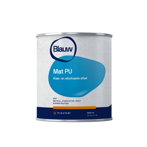 BLAUW Mat PU Alkyd aflak