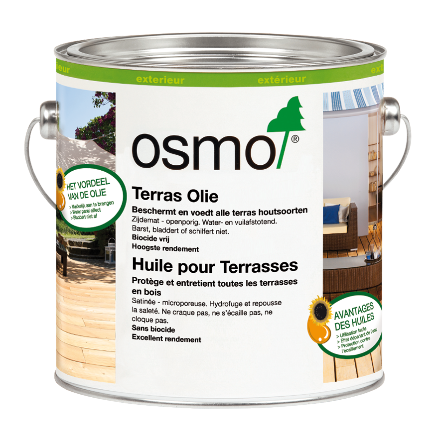 OSMO Terras Olie 10 Thermohout olie naturel 2,5 ltr