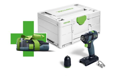 Festool ACCU-SCHROEFBOORMACHINE TXS 18-Basic-3,0 578064 met gratis accu
