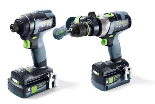 Festool Accu-slagschroevendraaier en Accu-schroefboormachineset TID 18 5,0/4,0-Set TPC 18/4 577654