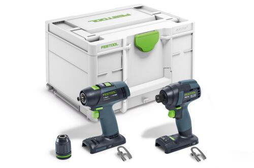 Festool Accu-slagschroevendraaier en Accu-schroefboormachineset TID 18 Basic-Set T18 578813
