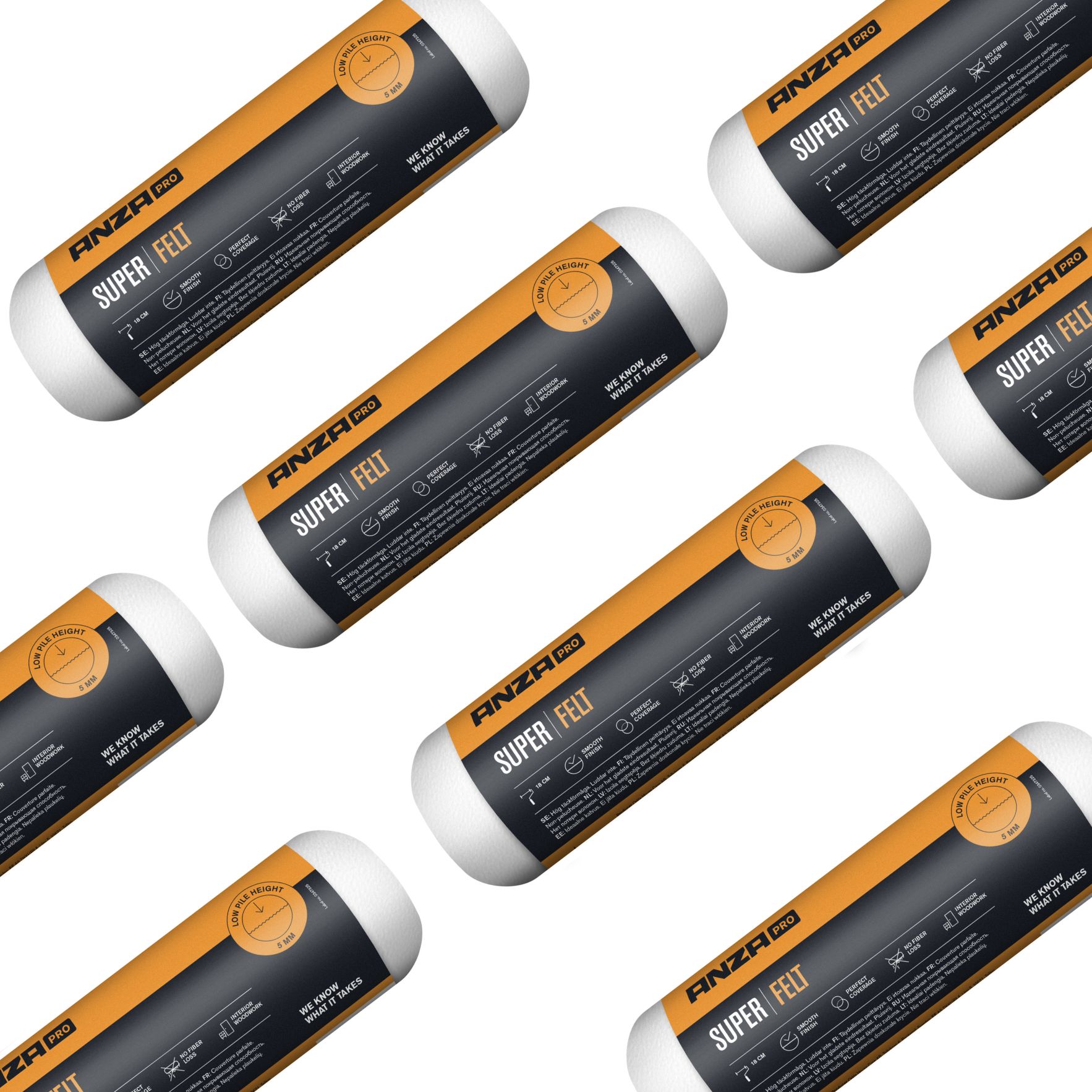 Bulkvoordeel 2026: Doosprijs a 250st Anza Pro Mini Vilt 10cm
